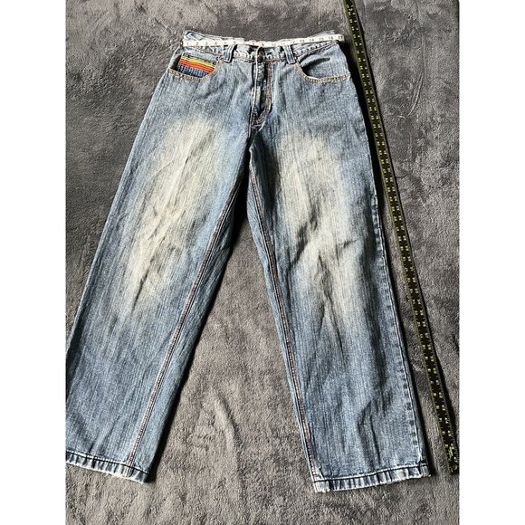Southpole Other - Southpole Men’s Vintage 1990s Baggy Y2K Embroidered Skateboard Jeans 34